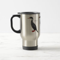 Ilustracion de personalizado de aves cormoranes de