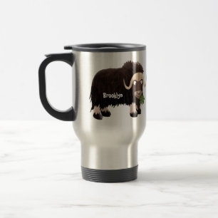 Taza De Viaje Ilustracion de personalizado de buey hongo