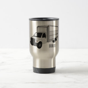 Taza De Viaje Ilustracion de personalizado de camiones de cajas