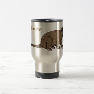 Taza De Viaje Ilustracion de personalizado de civet de luwak