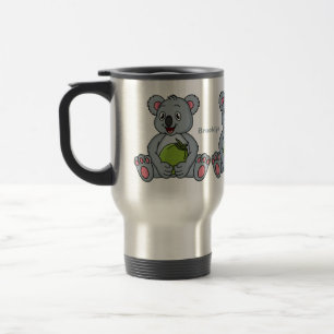 Taza De Viaje Ilustracion de personalizado de coco y koala cuta