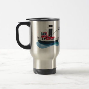 Taza De Viaje Ilustracion de personalizado de embarcaciones de a