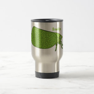 Taza De Viaje Ilustracion de personalizado de insectos de hoja v