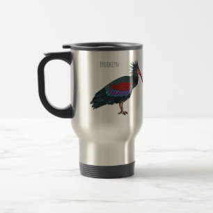 Taza De Viaje Ilustracion de personalizado de pájaros ibis de ca
