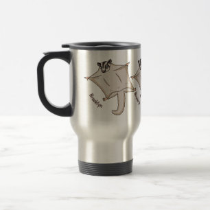 Taza De Viaje Ilustracion de personalizado de planeador de azúca