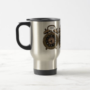 Taza De Viaje Ilustracion de personalizado de reloj de alarma