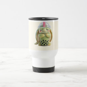 Taza De Viaje Ilustración de tortuga de dibujos animados 3D ador