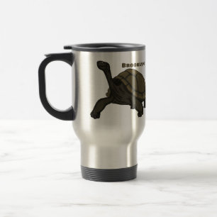 Taza De Viaje Ilustracion de tortugas terrestres de Galápagos