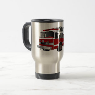 Taza De Viaje Ilustracion del personalizado del motor de fuego
