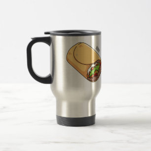 Taza De Viaje Ilustracion personalizado Burrito
