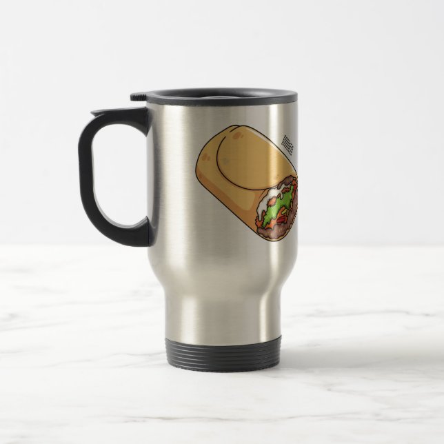 Taza De Viaje Ilustracion personalizado Burrito (Izquierda)