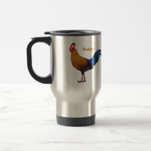 Taza De Viaje Ilustracion personalizado de aves de Sri Lanka