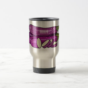 Taza De Viaje Ilustracion personalizado de berenjenas