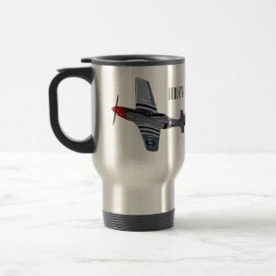 Taza De Viaje Ilustracion personalizado de bombarderos