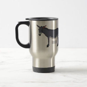 Taza De Viaje Ilustracion personalizado de burro