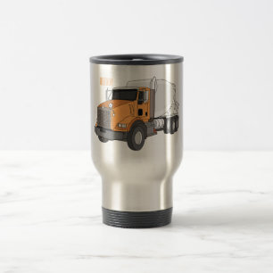 Taza De Viaje Ilustracion personalizado de camión de mezcla de c