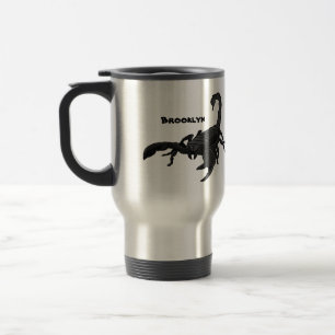 Taza De Viaje Ilustracion personalizado de escorpión hambriento 