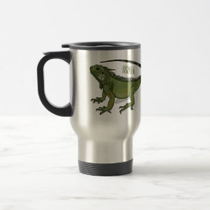 Taza De Viaje Ilustracion personalizado de Iguana
