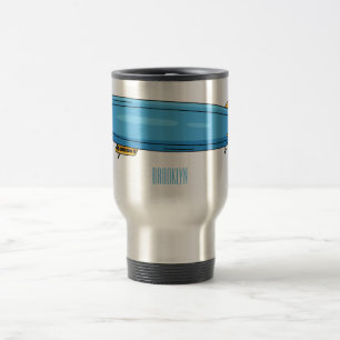 Taza De Viaje Ilustracion personalizado de la aeronave