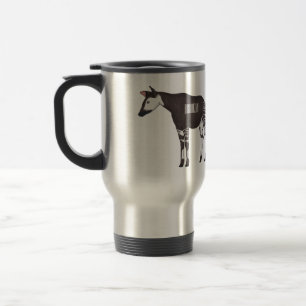 Taza De Viaje Ilustracion personalizado de Okapi