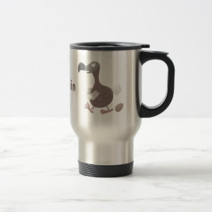 Taza De Viaje Ilustracion personalizado de pájaro dodo gracioso