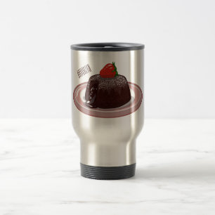 Taza De Viaje Ilustracion personalizado de pastelitos de lava de