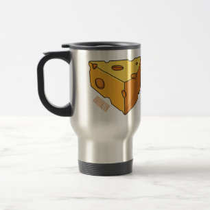 Taza De Viaje Ilustracion personalizado de queso