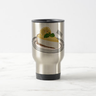 Taza De Viaje Ilustracion personalizado de queso de limón