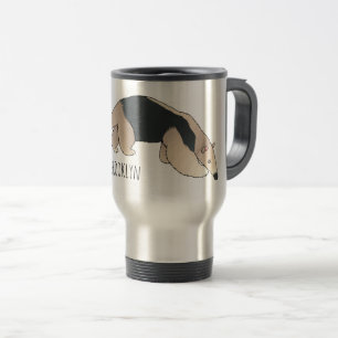 Taza De Viaje Ilustracion personalizado de Tamandua