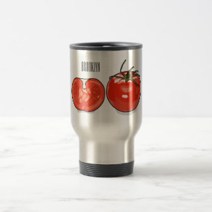 Taza De Viaje Ilustracion personalizado de tomate