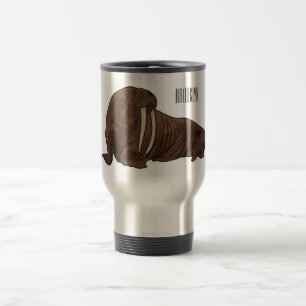 Taza De Viaje Ilustracion personalizado de Walrus
