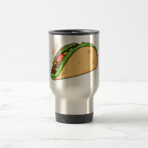 Taza De Viaje Ilustracion personalizado Taco