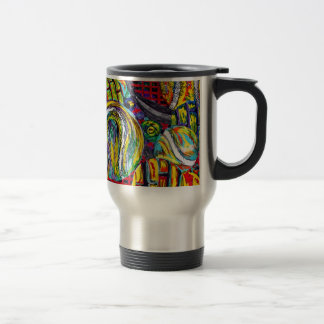 Taza De Viaje Ilustraciones abstractas del tenis
