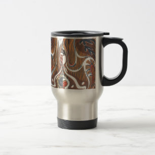 Taza De Viaje Impresión de arte abstracto africano