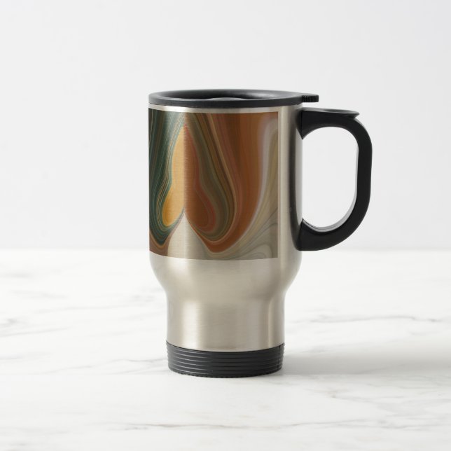 Taza De Viaje Impresión de arte abstracto retro (Derecha)