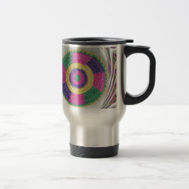 Taza De Viaje Impresión de arte con remolinos