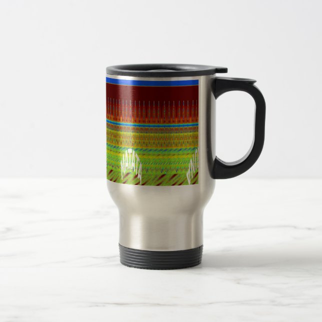 Taza De Viaje Impresión de arte geométrico colorido (Derecha)