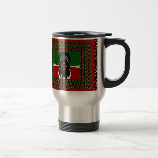 Taza De Viaje Impresión de arte Jambo Kenya (Derecha)