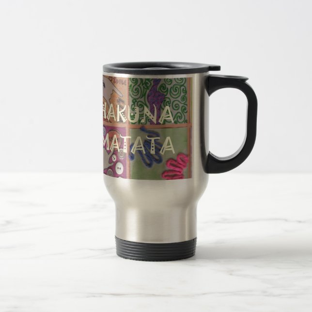 Taza De Viaje Impresión de Rótulo Hakuna Matata (Derecha)