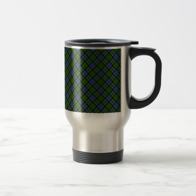 Taza De Viaje Impresión diseñada por Patterson Clan Tartan (Derecha)