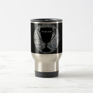 Taza De Viaje Impresión negra del "mundo la mejor" y blanca del