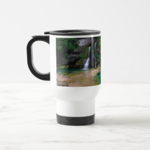 Taza De Viaje Impresionante cascada Virje, Poster de Eslovenia