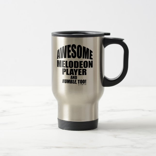Taza De Viaje Impresionante melodeón jugador de viajes Mug (Derecha)