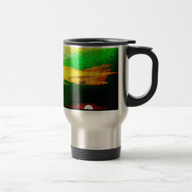 Taza De Viaje Impresionante Sunset Aluminio Travel Mug (Derecha)