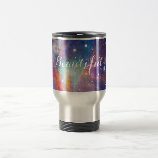 Taza De Viaje Impresionantes estrellas brillantes de la nebulosa (Centro)