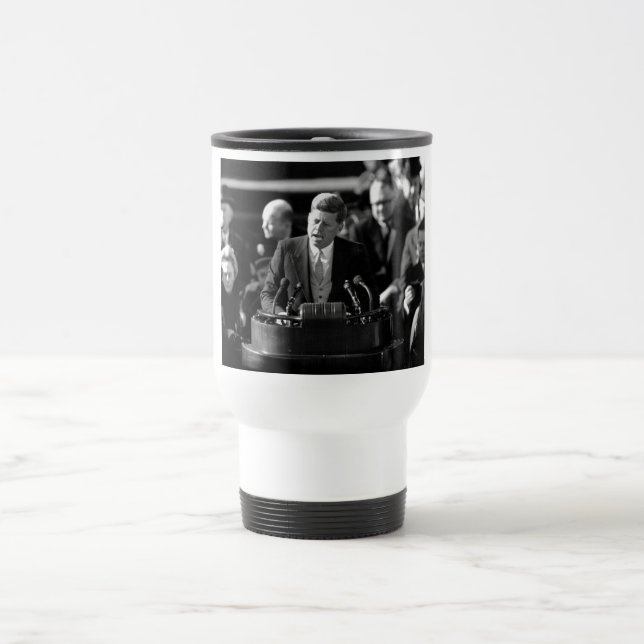 Taza De Viaje Inauguración de JFK (Centro)