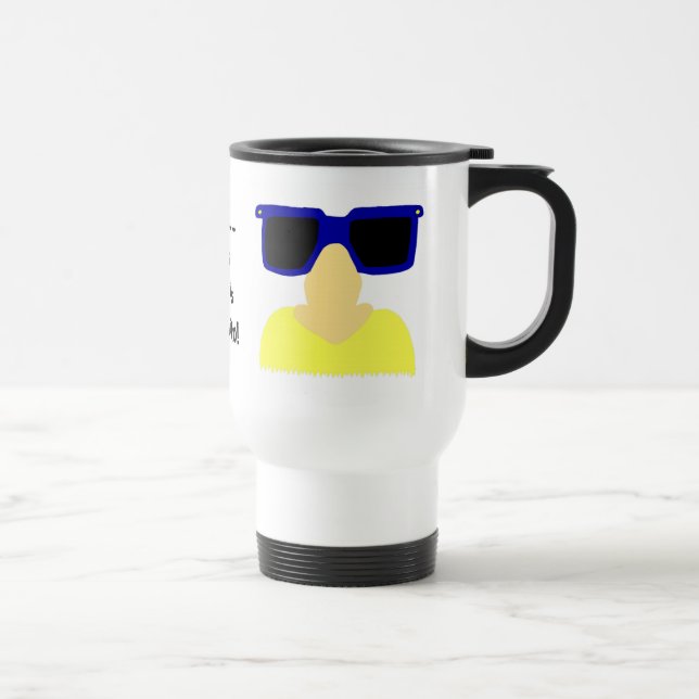 Taza De Viaje Incognito Mustache & Glasses Blong Travel Mug (Derecha)