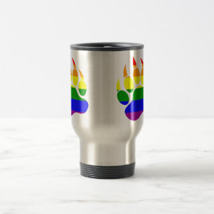 Taza De Viaje Increíble garra de oso gay arcoíris