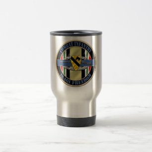 Taza De Viaje Infantería OIF 1r CAV del combate
