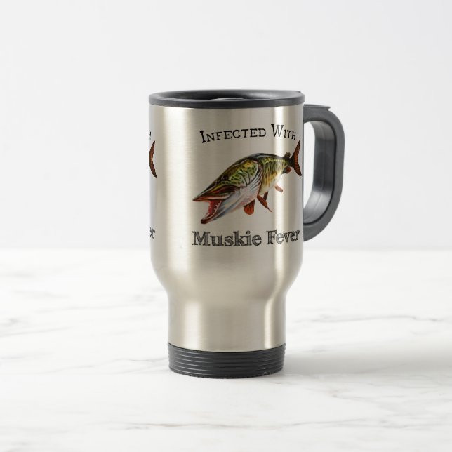 Taza De Viaje Infectada Con Fiebre Muskie (Anverso derecho)